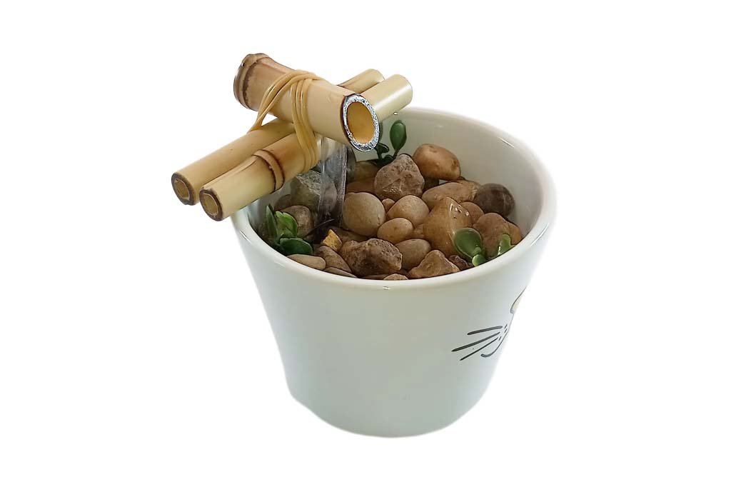 Fonte Decorativa de Agua Cascata Feng Shui Felina