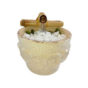 Fonte Feng Shui Cascata Decorativa de Agua Rosas Areia Granulada