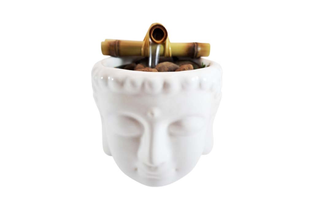 Buda Branco 1 1024x682 Media Fonte Feng Shui Cascata Decorativa de Agua Buda Branco