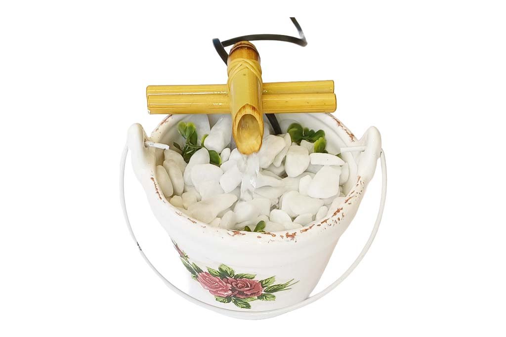 Balde Rosas Branco 1 1024x682 Media Fonte de Água Balde Rosas Branco