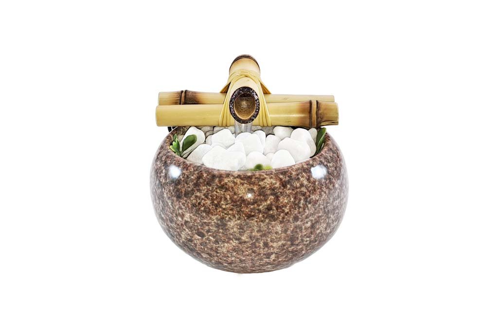 Bojuda Bica Bambu Marrom Marmorizado 1 1024x682 Media Fonte Cascata Bojuda Bica Bambu