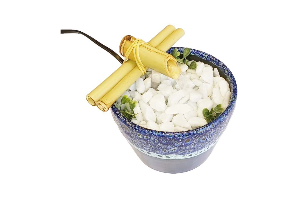 Redonda Cônica Mesclada Azul 2 1024x682 Media Fonte Cascata Redonda Cônica Mesclada Azul