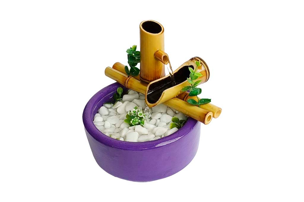 Fonte Decorativa Natural Colors 2 Quedas Violeta