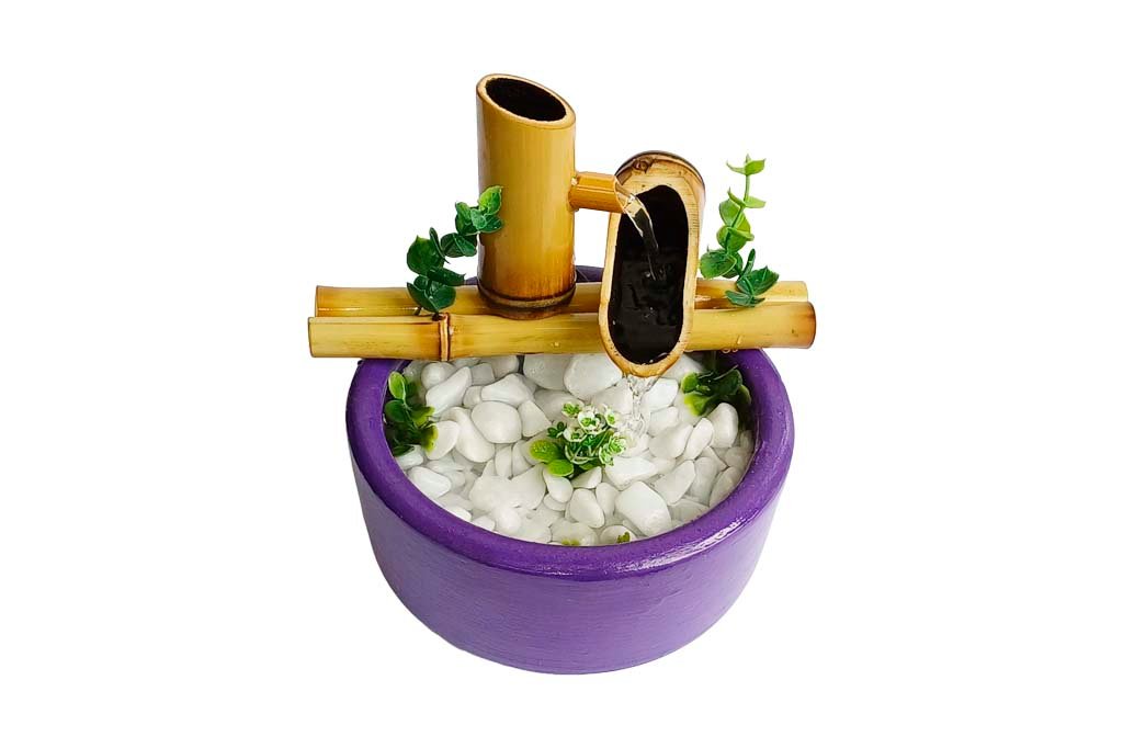 Fonte Decorativa Natural Colors 2 Quedas Violeta