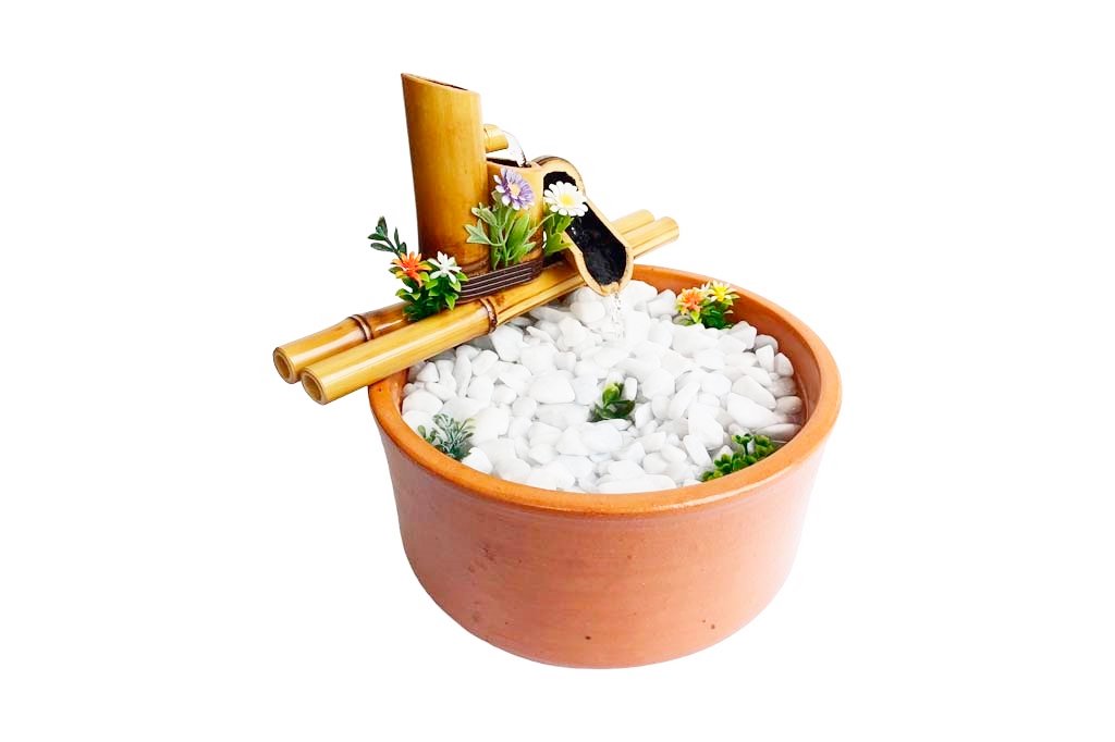 Fonte Cascata Natural 3 Quedas de Lado