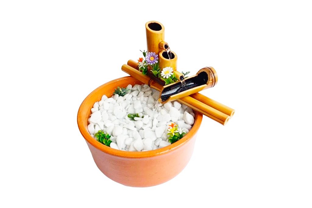 Fonte Cascata Natural 3 Quedas de Lado