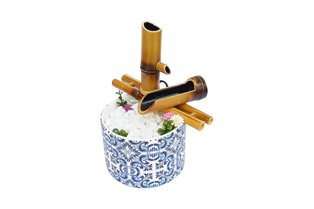 Redonda Azulejo Portugues 2 1024x682 60 branca Fonte Decorativa Redonda 2 Quedas Azulejo Português