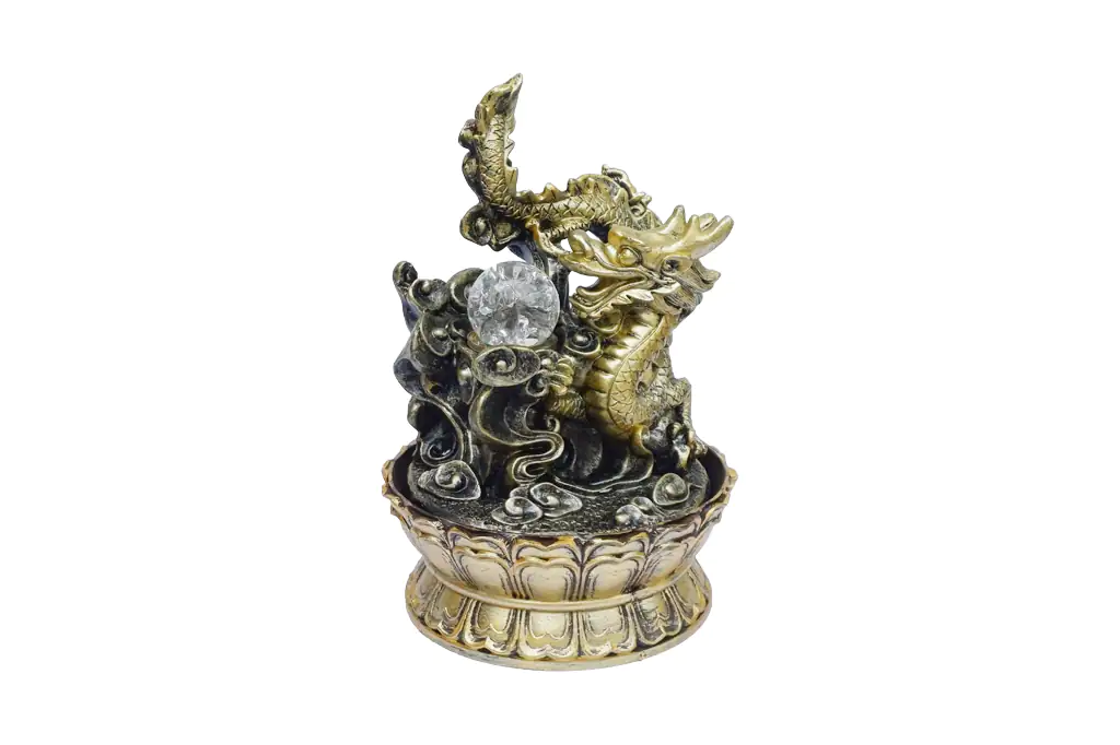 Fonte Cascata Dragão com Esfera