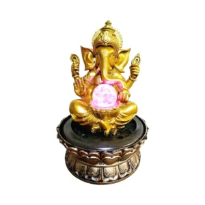 Fonte Cascata Ganesha Dourado